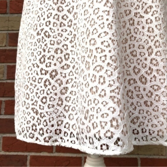 CeCe Floral Lace Sheer Black White Sleeveless Dress 👗 - Picture 7 of 10